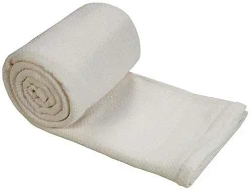 100% Soft Premium Ringspun Cotton Thermal Blanket - King - Ivory - Snuggle in These Super Soft Cozy Cotton Blankets - Perfect for Layering Any Bed - Provides Comfort and Warmth for Years