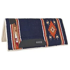 106-DD7-NYF Diamond R by Reinsman Square Fleece Pony Pad - Navy