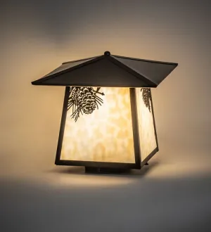 12" Square Stillwater Winter Pine Deck Light