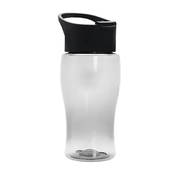 18 Oz. Transparent Bottle - Pop-Up Sip Lid (Q613722)