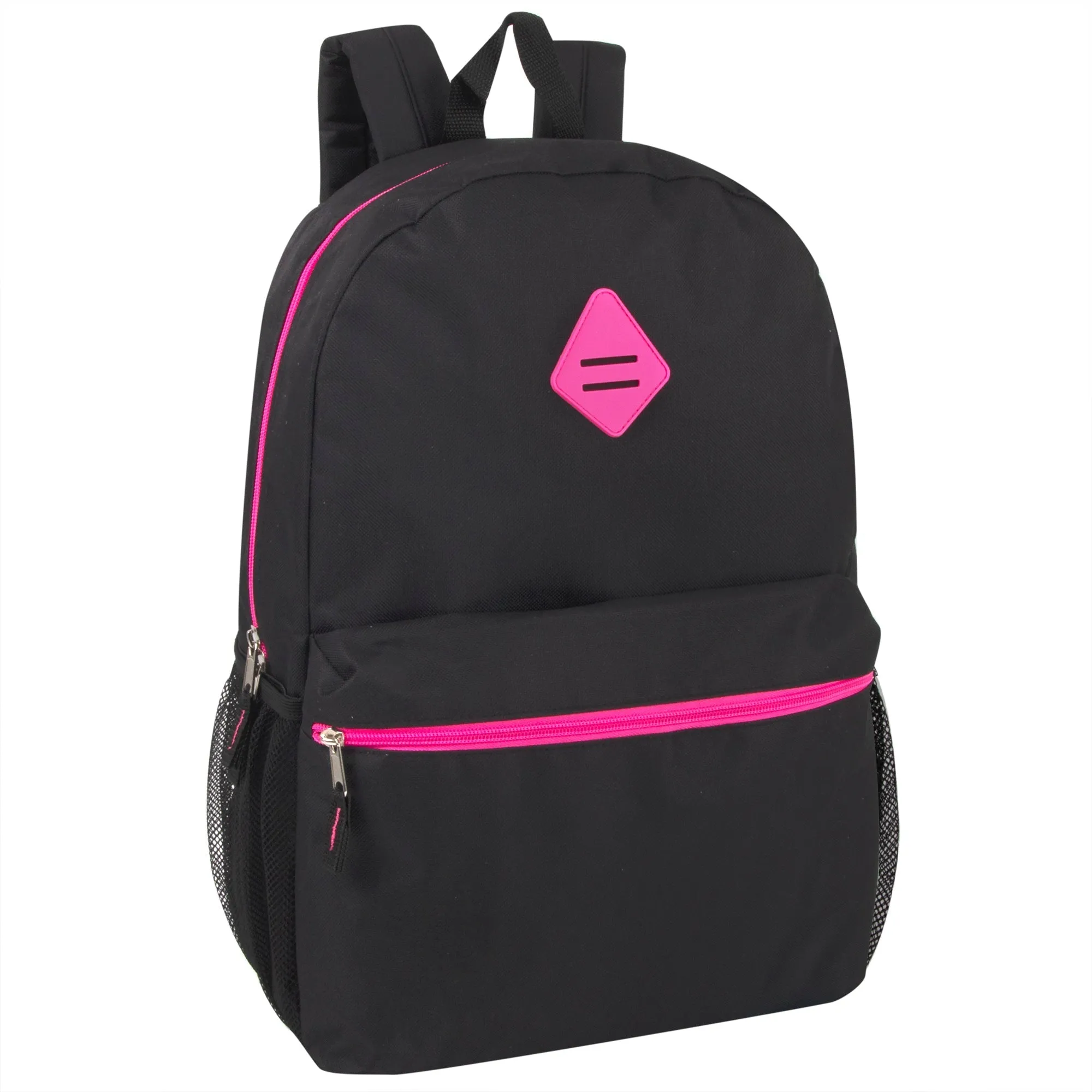 19 Inch Lash Tab Backpack w Side Mesh Pockets - Girls 4-Colors