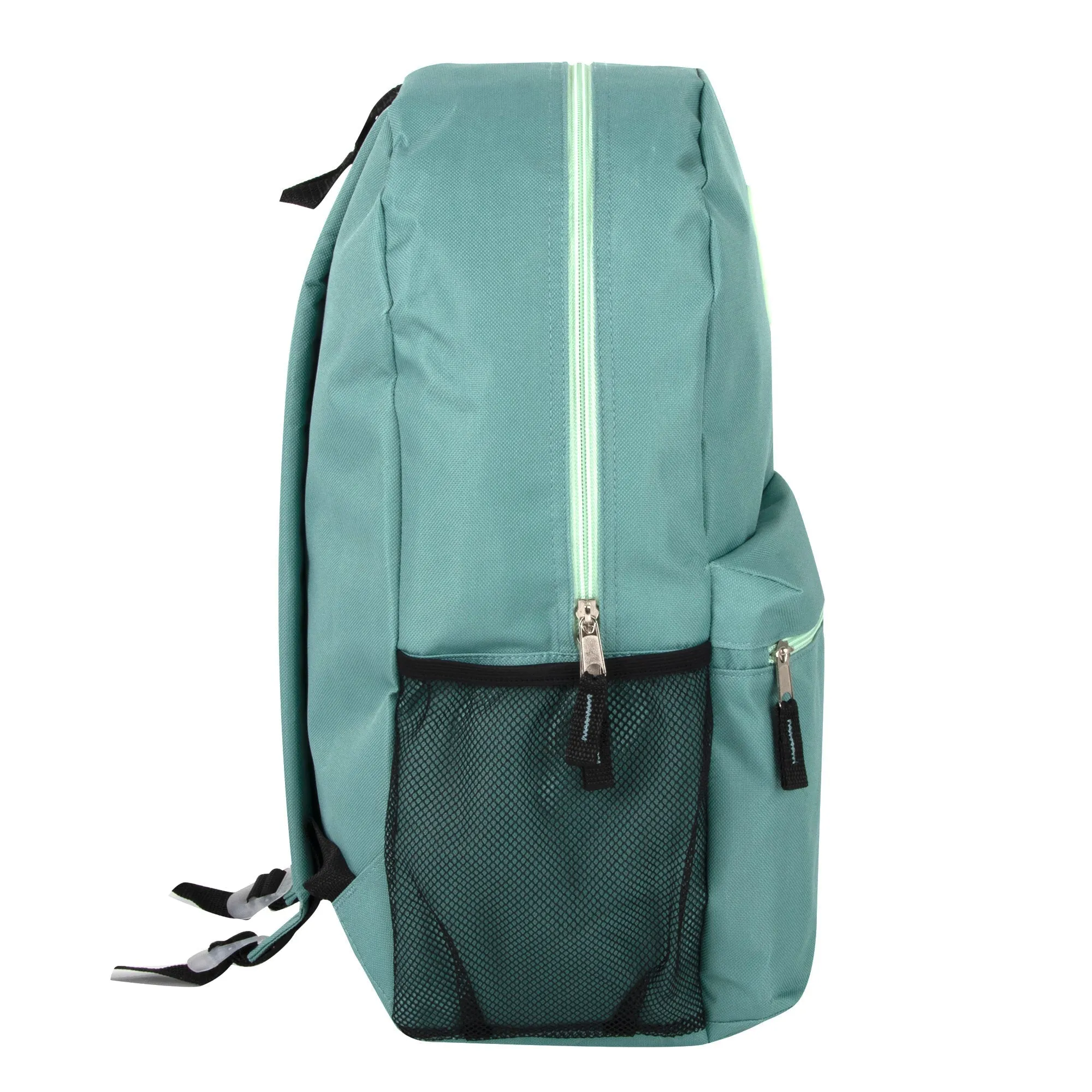 19 Inch Lash Tab Backpack w Side Mesh Pockets - Girls 4-Colors
