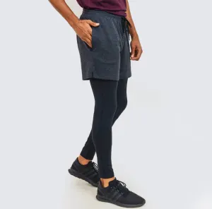 2 in 1 Active Shorts with Fitted Leggings