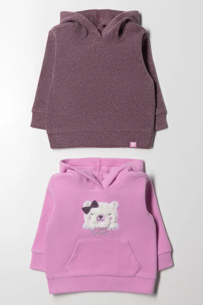 2 Pack Hoodies Purple