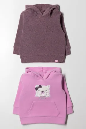2 Pack Hoodies Purple