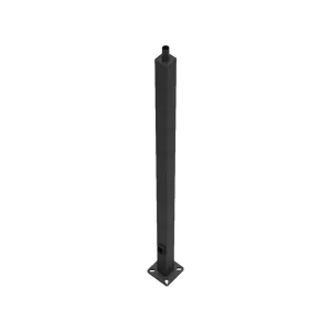 20 ft Light Pole With Base, 5 in Square Shaft, 7 Gauge Thickness, Welded Tenon, Bronze Finish