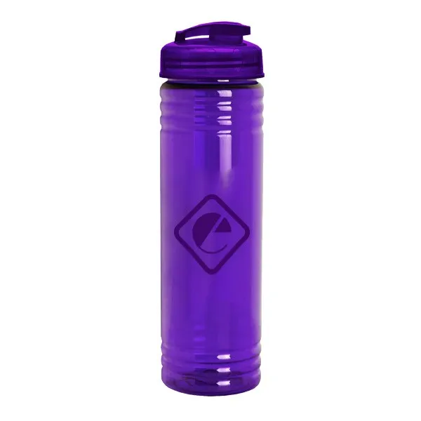24 Oz. Slim Fit Water Bottle - Flip Lid (Q333722)