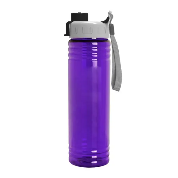 24 Oz. Slim Fit Water Bottles - Quick Snap Lid (Q823722)