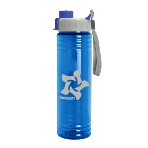 24 Oz. Slim Fit Water Bottles - Quick Snap Lid (Q823722)