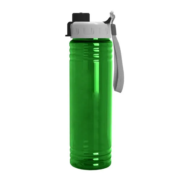 24 Oz. Slim Fit Water Bottles - Quick Snap Lid (Q823722)