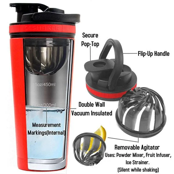 26 Oz. Stainless Steel Ice Shaker Bottle (Q238111)