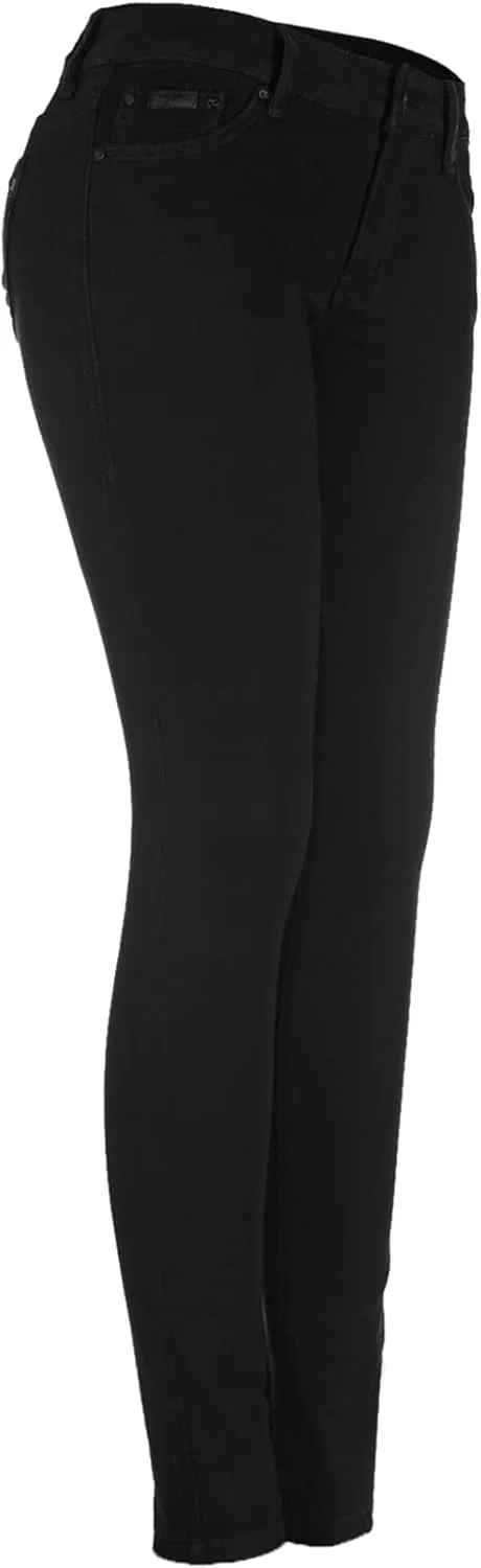 2LUV Women's Stretchy 5 Pocket Skinny Color Uniform Pants