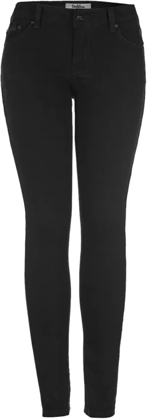 2LUV Women's Stretchy 5 Pocket Skinny Color Uniform Pants
