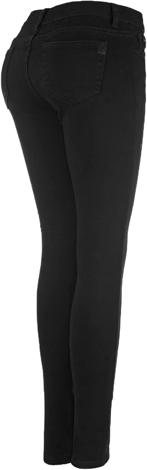 2LUV Women's Stretchy 5 Pocket Skinny Color Uniform Pants