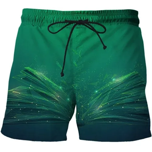 3D Future Communication Technology Printed Mens Summer Fashion Thin