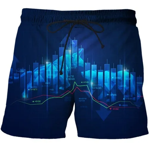 3D Future Communication Technology Printed Mens Summer Fashion Thin