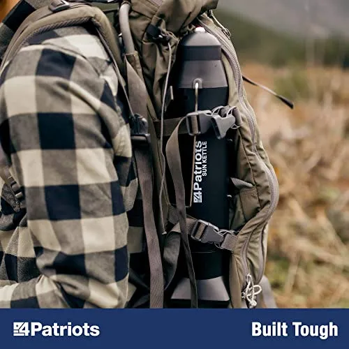 4Patriots Sun Kettle Personal Water Heater: Portable Thermos Boils Water Using The Sun, Thermal Flask For Camping, Hunting, Backpacking & Survival, Solar Powered, Lightweight & Gas & Electricity Free
