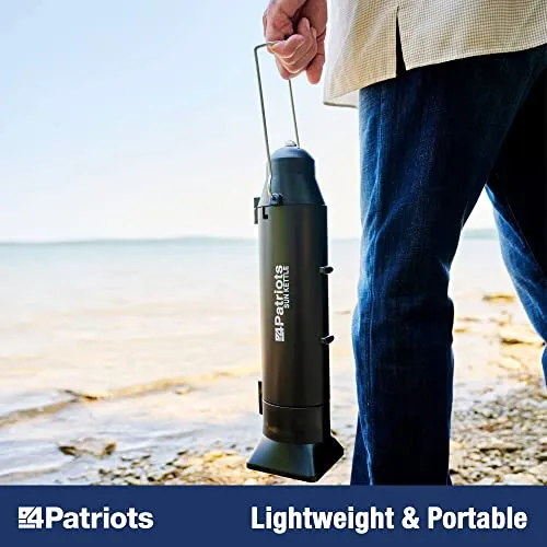 4Patriots Sun Kettle Personal Water Heater: Portable Thermos Boils Water Using The Sun, Thermal Flask For Camping, Hunting, Backpacking & Survival, Solar Powered, Lightweight & Gas & Electricity Free