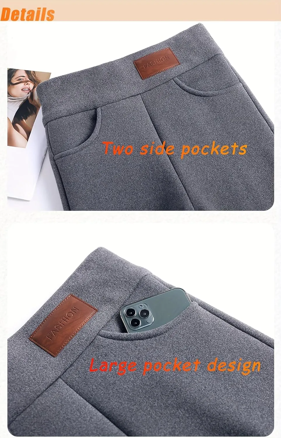 4Pcs Thermal Thick Fleece Lined Leggings -High Waisted Warm Winter Yoga Pants for Women Running Workout Leggings