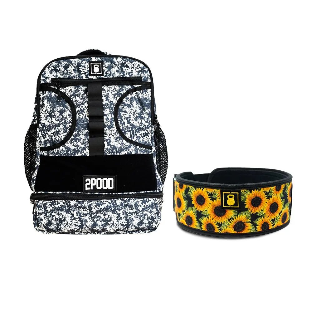 4" Sunflowers Belt & Backpack 3.0 Bundle