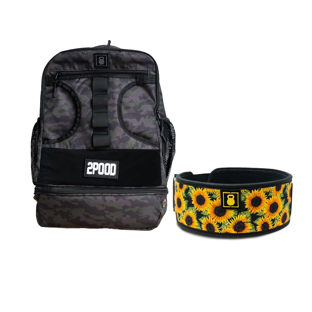 4" Sunflowers Belt & Backpack 3.0 Bundle