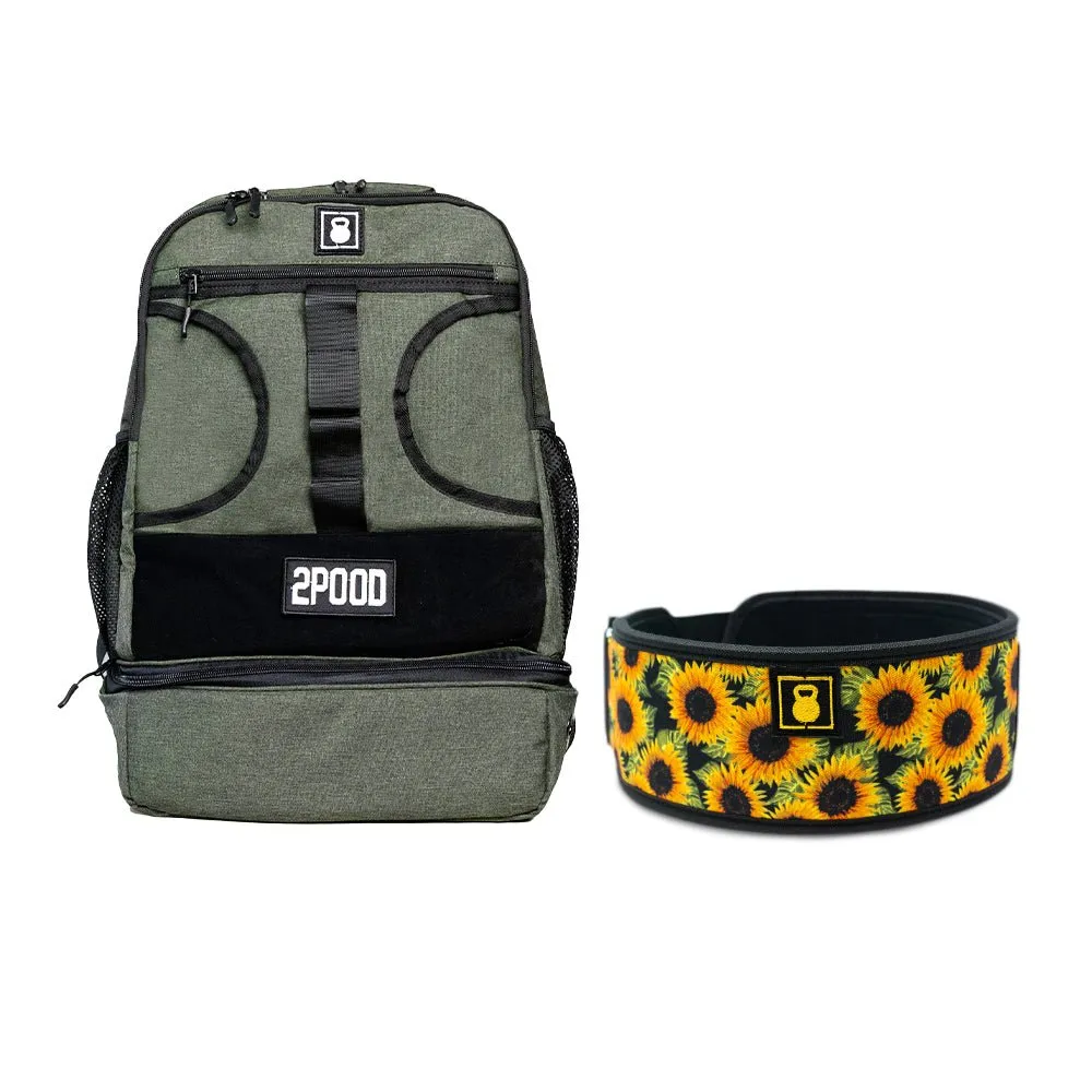 4" Sunflowers Belt & Backpack 3.0 Bundle