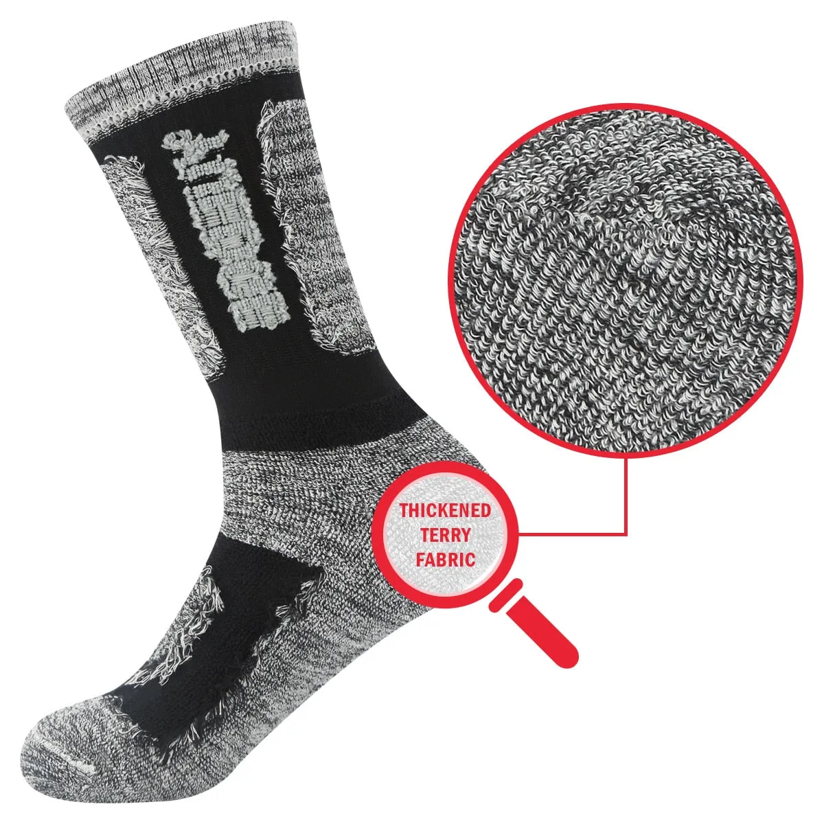 5 Pairs Mens Hiking Socks