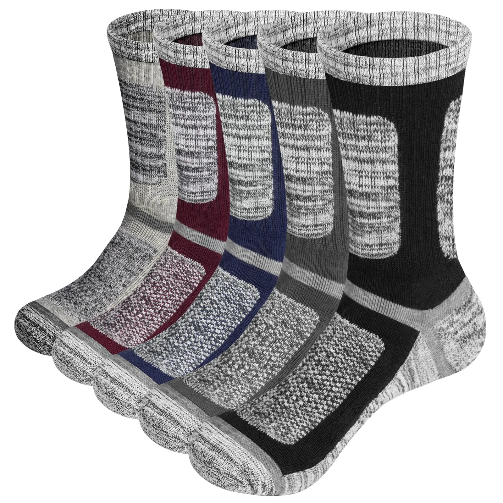 5 Pairs Mens Hiking Socks