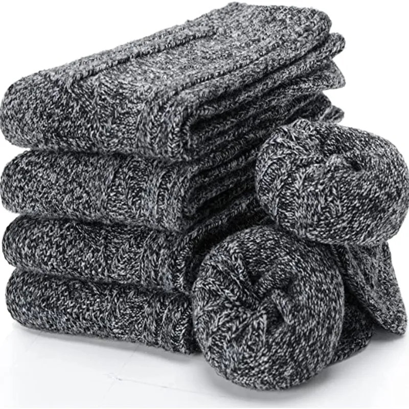 5 Pairs Of Mid-Length Soft Wool Hiking Socks For Women