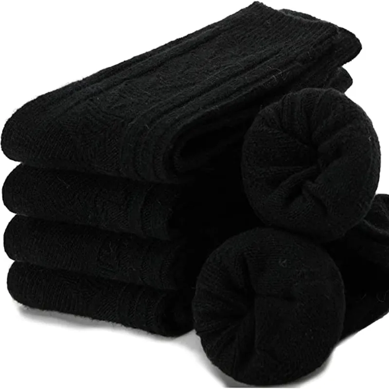 5 Pairs Of Mid-Length Soft Wool Hiking Socks For Women
