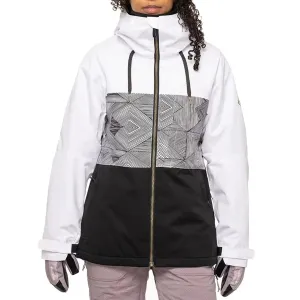 686 Girls Athena Jacket - White Geo