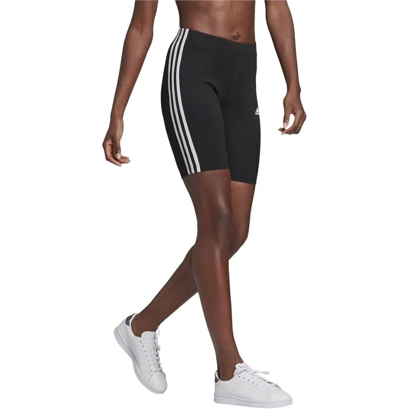 adidas Essentials 3 Stripes Bike Shorts - Womens - Black/White