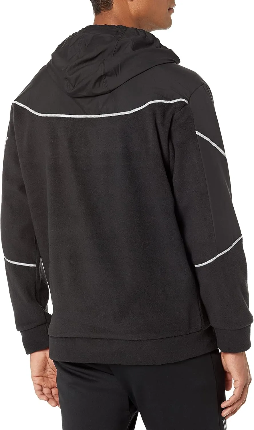 adidas Men's Essentials in The Dark Reflective Polarfleece Hoodie
