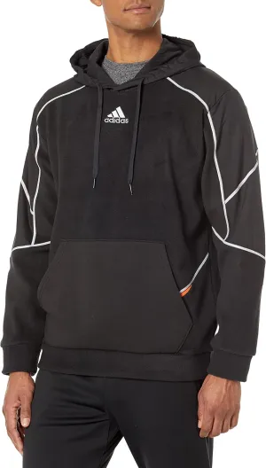 adidas Men's Essentials in The Dark Reflective Polarfleece Hoodie