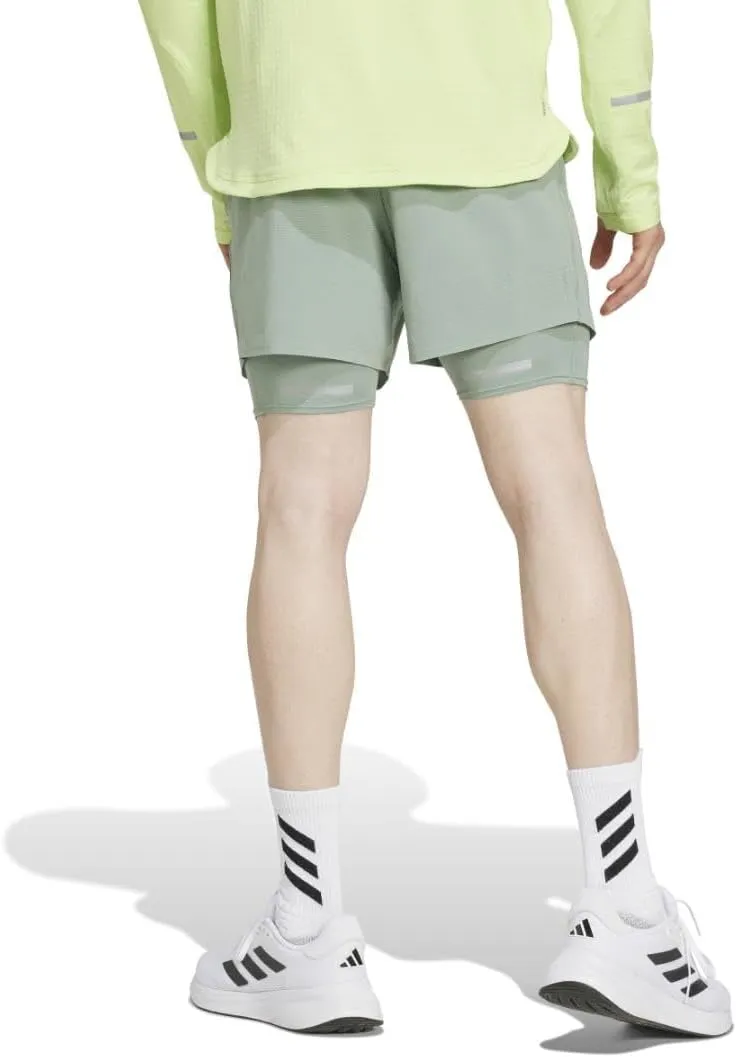 adidas Men's Ultimate Running Reflective Two-in-One Shorts