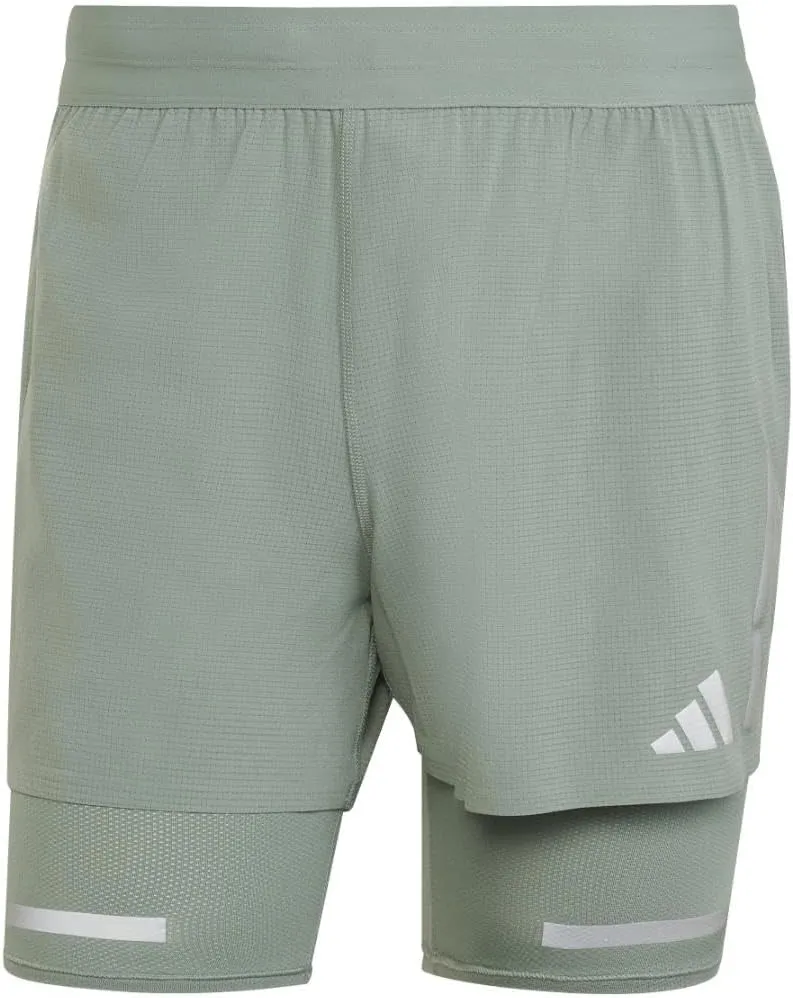 adidas Men's Ultimate Running Reflective Two-in-One Shorts