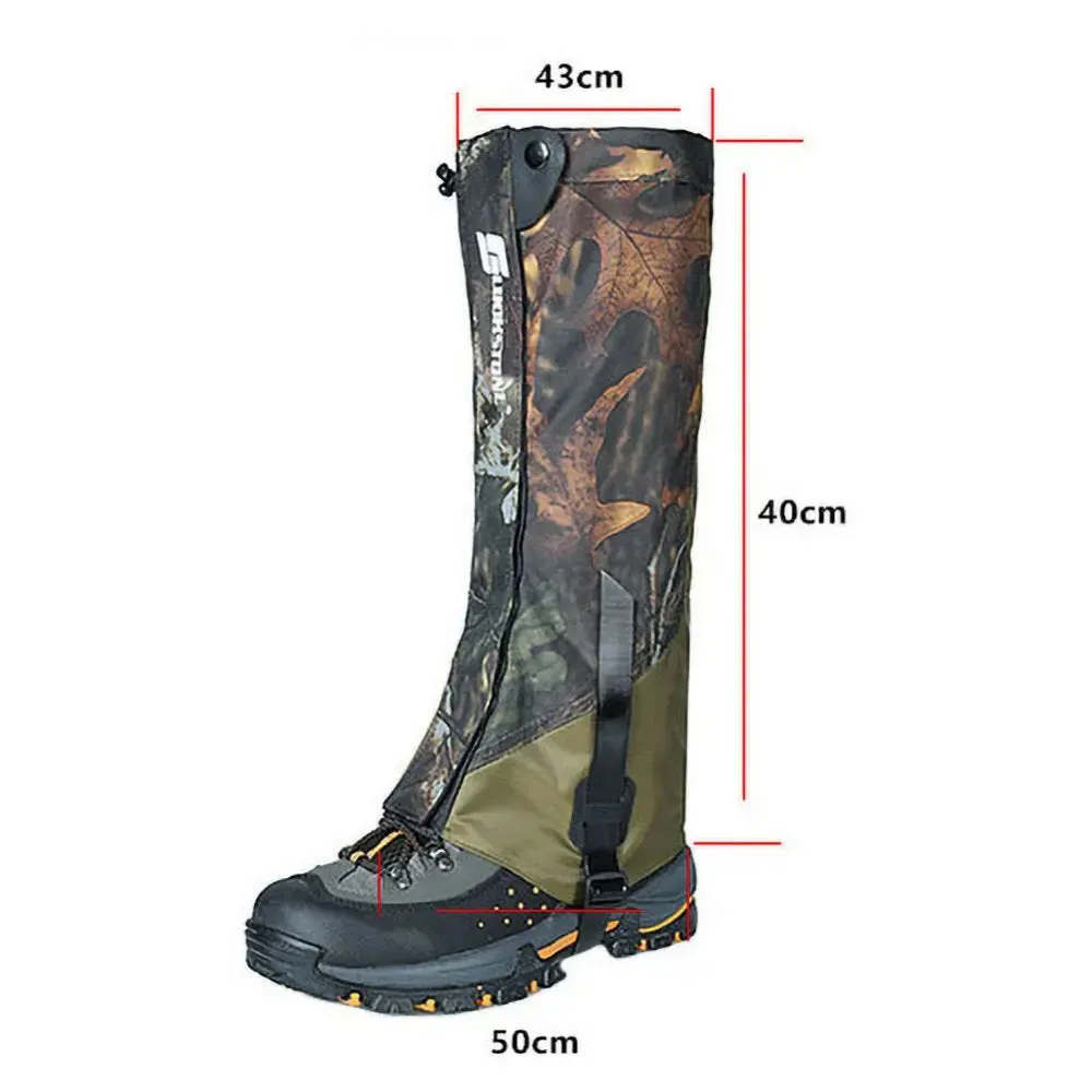 Adjustable Waterproof Snow Boot Gaiters for Hiking and Outdoor Activities, Unisex