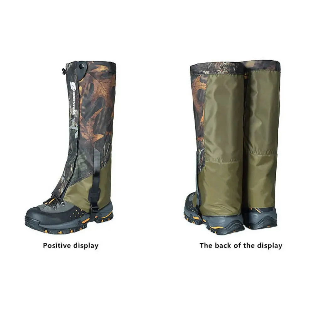 Adjustable Waterproof Snow Boot Gaiters for Hiking and Outdoor Activities, Unisex