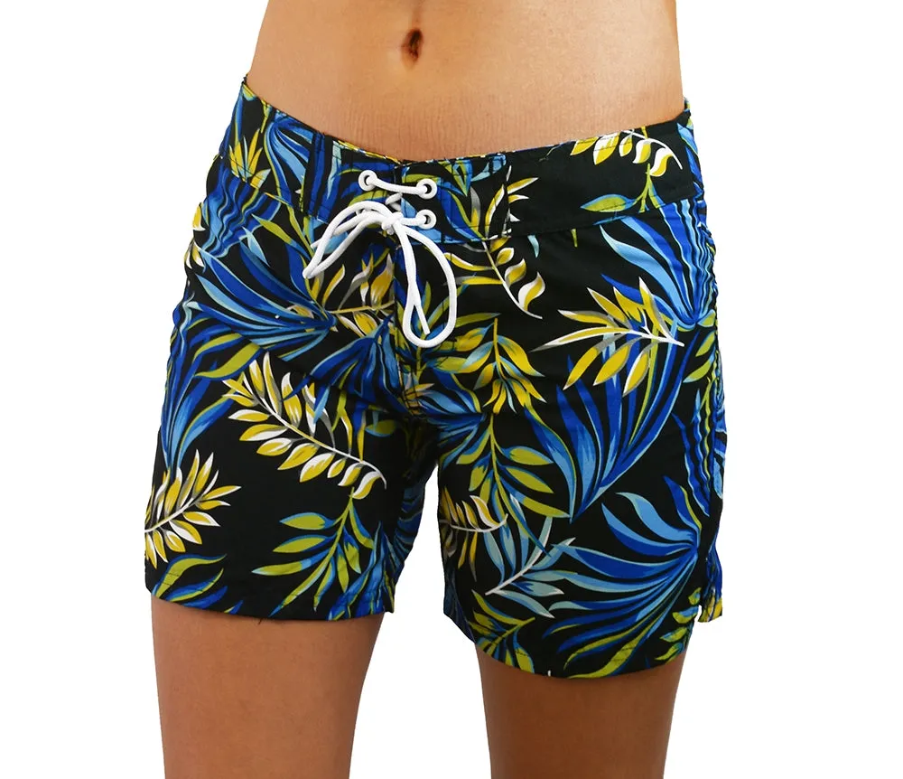 Adoretex Women's Fern Garden Quick Dry Board & Water Shorts (FPB011)