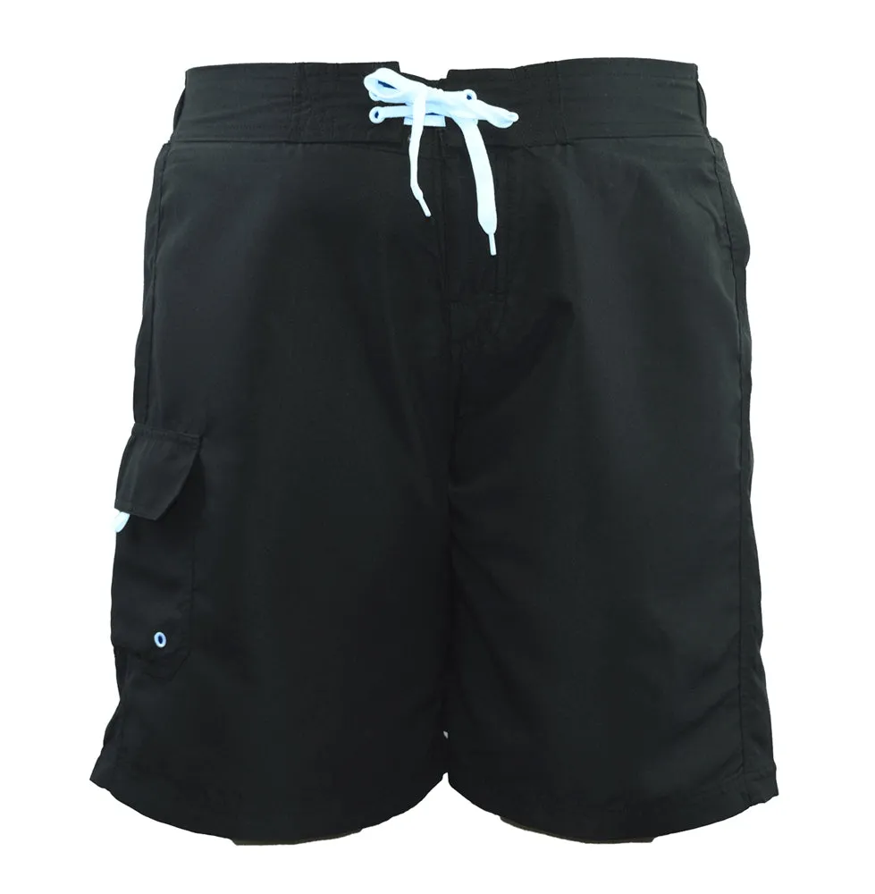 Adoretex Women's Plus Size Solid Swim Board Shorts (FB007P)