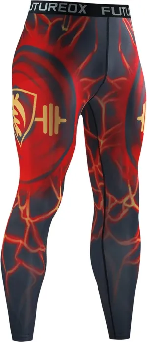 aihihe Leggings for Mens Compression Yoga Legging Men Gym Tights Compression Pants for Men Workout Leggings Tights Underwear
