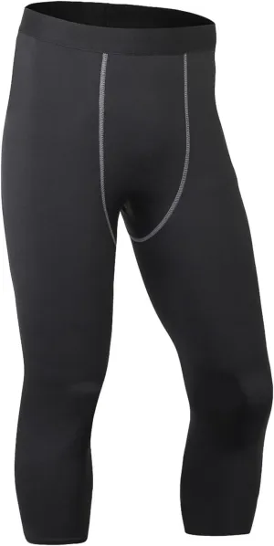 aihihe Mens Leggings Sports Winter Compression Pants Men Gym Leggings Men Compression Pants for Men Workout Leggings Tights Underwear Thermal Running Tights Men Mens Black Tights Leggings with Pocket
