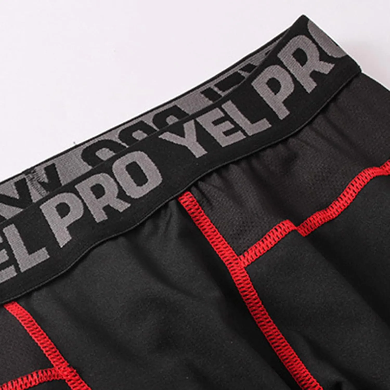 aihihe Mens Running Leggings Winter Red Compression Pant Mens Gym Tights Compression Pants Black Athletic Leggings for Men