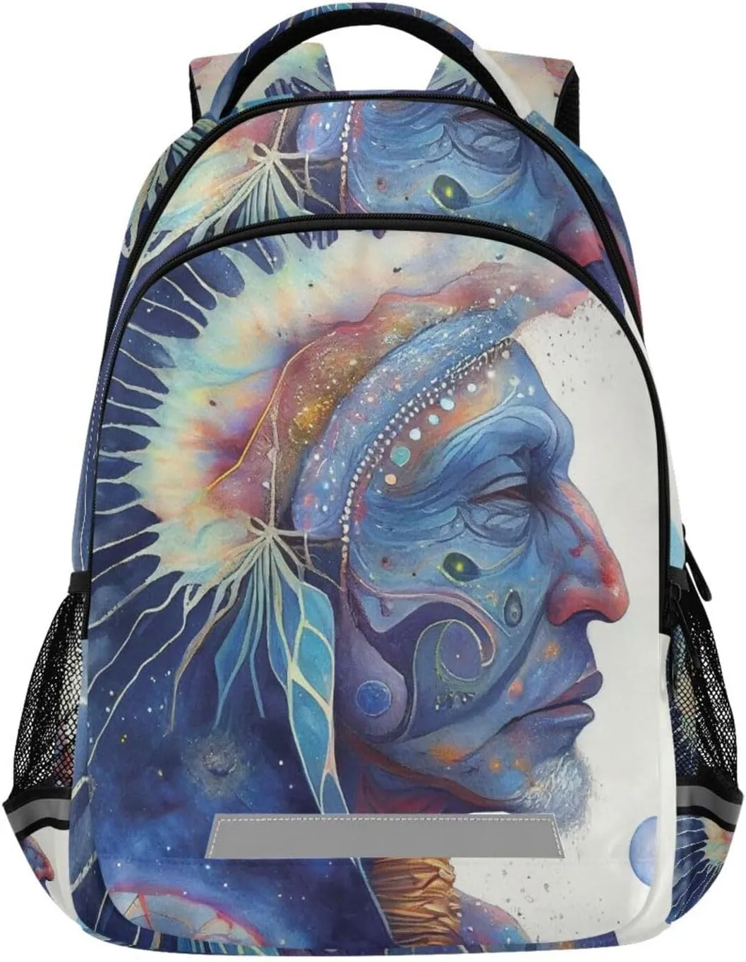 AIXIWAWA Fantasy Tribal Chief Backpack for Travel Hiking, Unisex Laptop Backpack Daypacks with Padded Straps and Back 11.64.916.7 IN