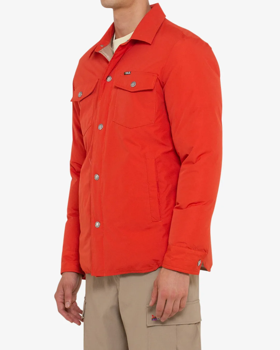 Alpine Padded Overshirt - Red Clay