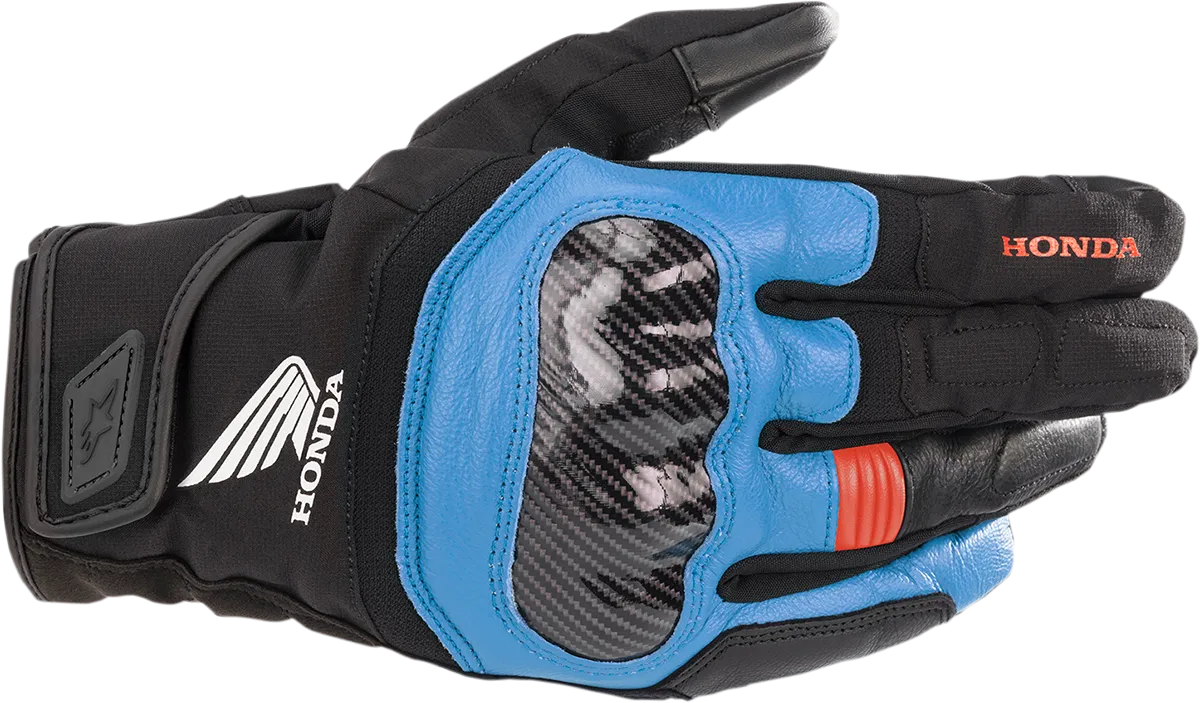 ALPINESTARS SMX-Z Waterproof Honda Gloves - Black/Blue/Red - Medium 3527321-1737-M