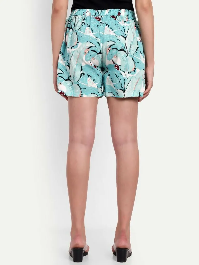 Alvano Printed Blue, Maroon Boxer Shorts, Night Shorts, Regular Shorts, Bermuda Shorts