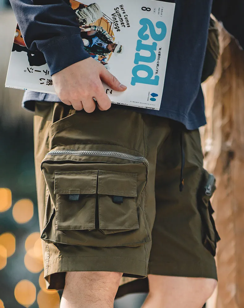 American Mountain Multi-Pocket Functional All-Match Men's Shorts