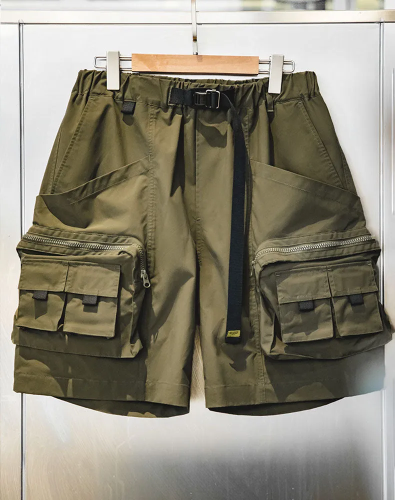 American Mountain Multi-Pocket Functional All-Match Men's Shorts