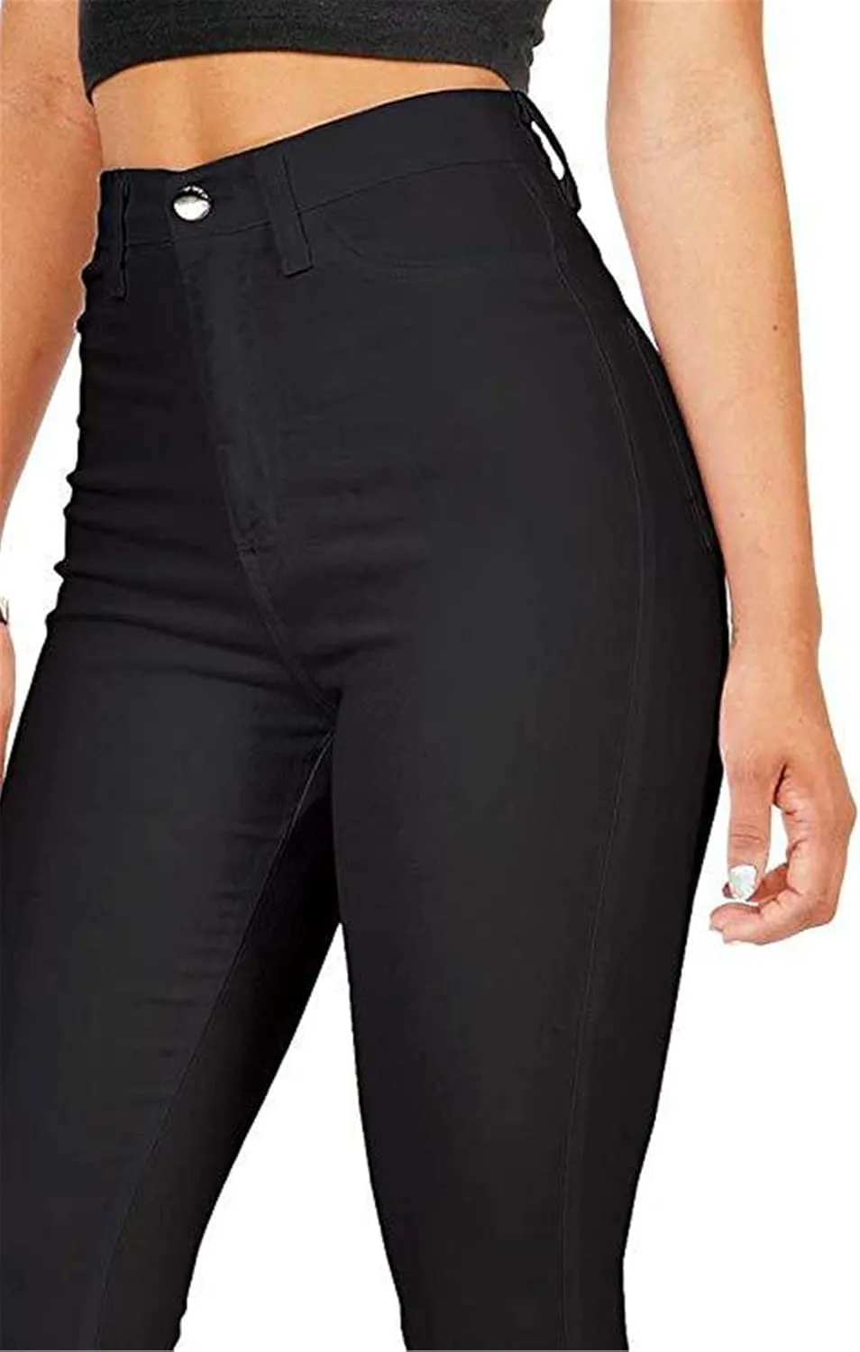Andongnywell Super High Waisted Stretchy Skinny Jeans Denim Pants